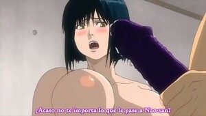 Hentai short purple hair, thrilling fuck movie with great gal