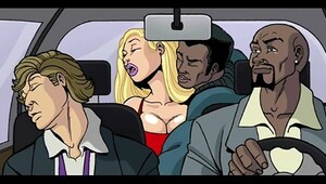 Interracial cartoon 2, nasty bitches get fucked hard