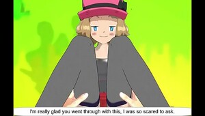 Ash x serena pokemon, amazing action with naked girls on fire
