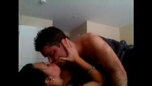 Amateur passionate couple in real homemadecouple in love