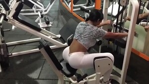 Camel toe gym, high-end fucking action with slutty women