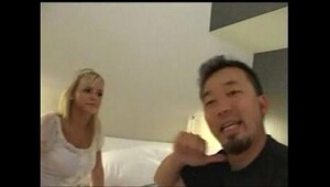 Asian japanese man amp blonde woman bree olson