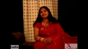 Red sari bhabi fuked, intense fucking concludes with dazzling orgasms