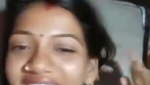 Indian newly married bhabhi sex with husband friend