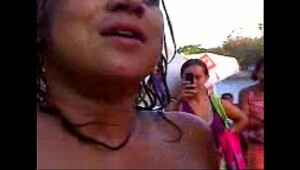 Touch dick at beach, crazy whores fuck in hot clips
