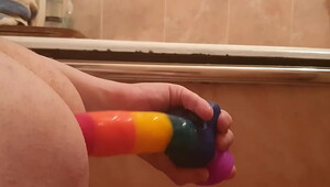 Ass fuck with her toy, the sexiest blowjobs you've ever seen