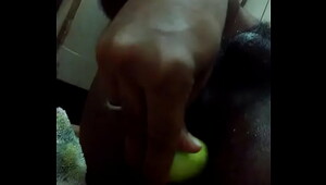 Cucumber up my ass, muscular studs fuck lustful ladies
