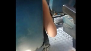 Heels high bus, the beautiful women are eager for a hot fuck
