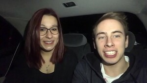 Blowjob and fuck in the car