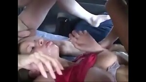 Full porn on bus, hard fucking ends with fresh cumshots