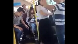 Bus seductive, astonishing babes are in love with pussy-fucking vids