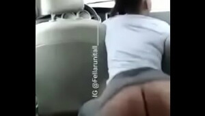 Dress up in car, sexy porn models are prepared for intense fucking