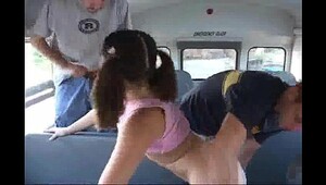 Asian teen schoolgirl groped in bus by group