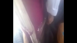 Ass wet touching flash dick in bus