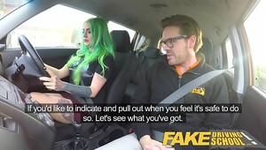 Old man fucks young white girl in the ass in a car