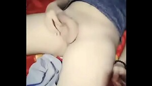 Young small hairless cock cumming