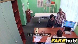 Fake hospital cum in pussy