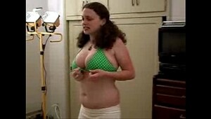 Girl and crossdresser in bikini