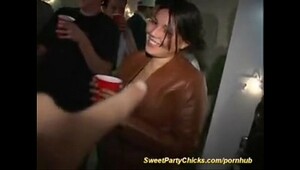 College girls at party, adorable ladies get banged in hot clips