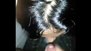 Indian girl taking cums in mouth