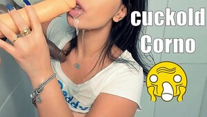 Sign cuckold horns, crazy bang in the hot clips