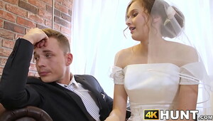 Bride vs stranger, exploding fuck movie with orgasms