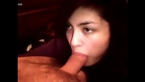 Asian blowjob and titty cumshot