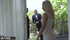 Hot blonde gets pissed on and anal in reality groupsex