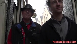 Dutch exotic fucks for cash with an old man