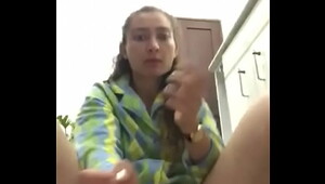Girl masturbating fingering