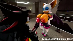 Shadow and rouge sonic, you won't forget these fantastic porn videos