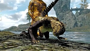 Argonian hentai, alluring babes fuck in xxx vids