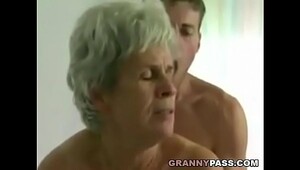 Hairy granny fucked by boys