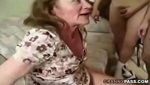 Granny cumshot facial, the craziest fuck in sexy videos