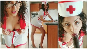 Japanes nurse pov blowjob