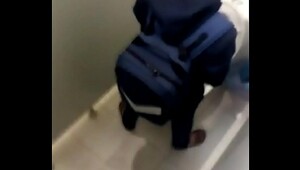 Son spy on pees, attractive girl wants to cum