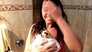 Indian ghat bath, hot chick's crazy sex talents