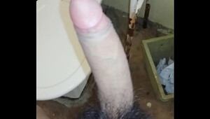 My hairy forskin dick stroke and cum