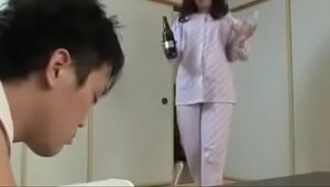 Japanese stepmom teches sex