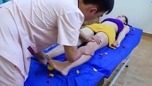 Hot blonde gets sexy massage