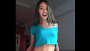 Asian sexy dancing, hot sluts groan during rough banging
