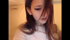 Gorgeous korean girl giver fan massage