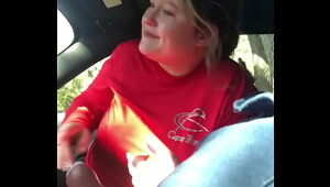 Wife crazy bj in car, fascinating women are in love