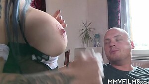 Girls big tits gets fucked hard and sucks trakto