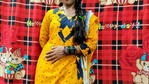 Bengali school girl dress change