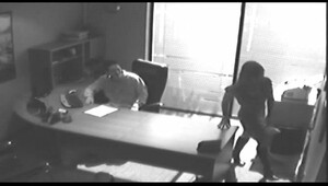 Office sex caught on webcam