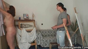 Old man gangtbang, clips of rough sex with hotties