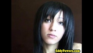 Emo babe gives a pov blowjob