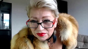 Smoke fur coat, watch porn films with attractive women