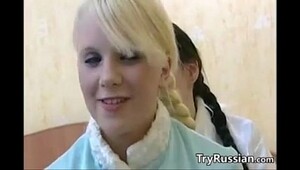Hot russian girl in interracial